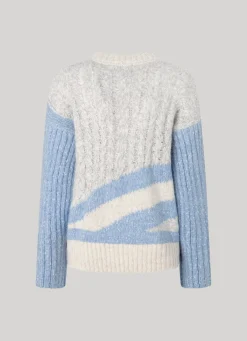 Women Pepe Jeans Contrast Sleeve Knit