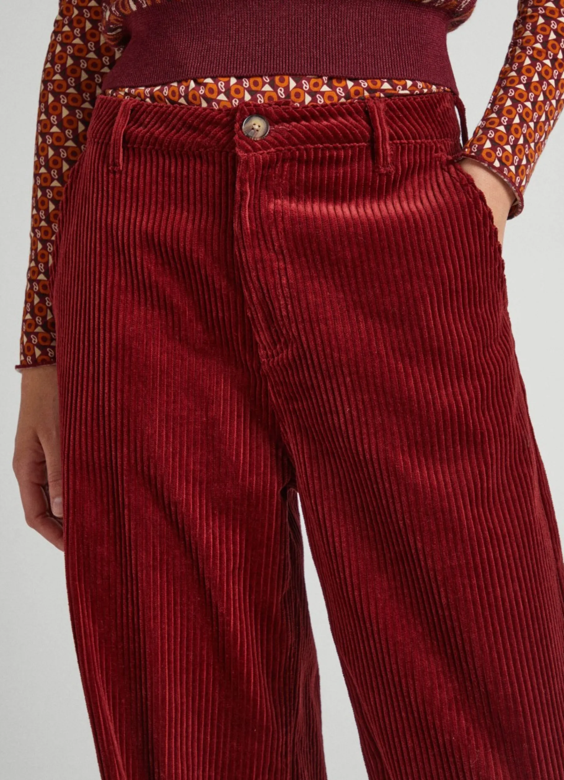 Women Pepe Jeans Corduroy Chino Trousers