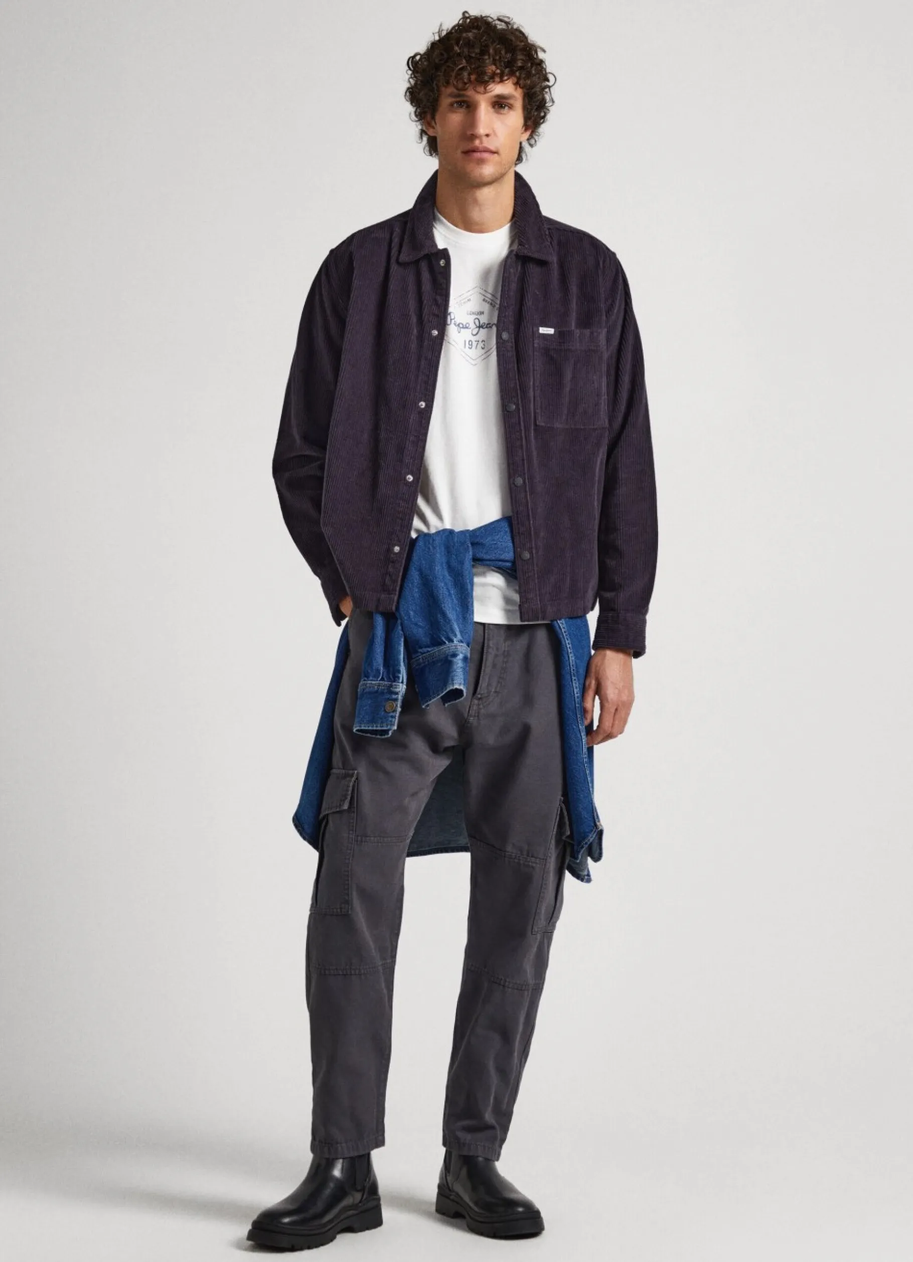 Men Pepe Jeans Corduroy Overshirt