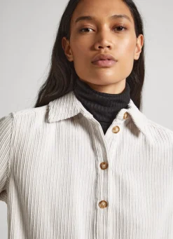 Women Pepe Jeans Corduroy Shirt Dress