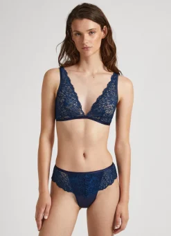 Women Pepe Jeans Cotton Lace Bra