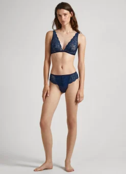 Women Pepe Jeans Cotton Lace Bra