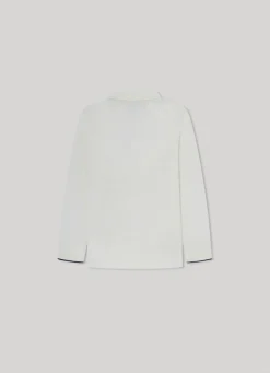 Boy Pepe Jeans Cotton Long-Sleeved Polo Shirt