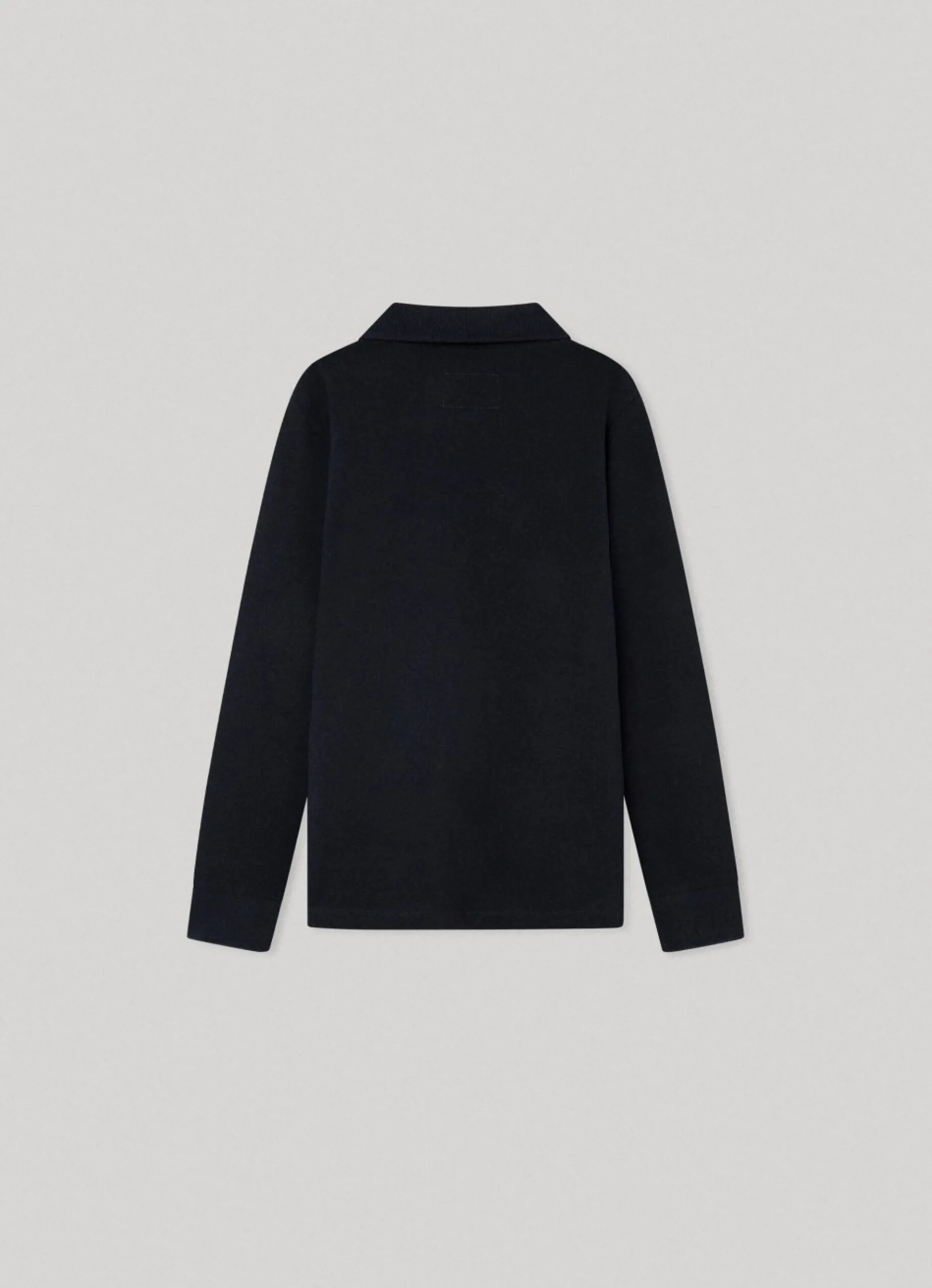 Boy Pepe Jeans Cotton Long-Sleeved Polo Shirt