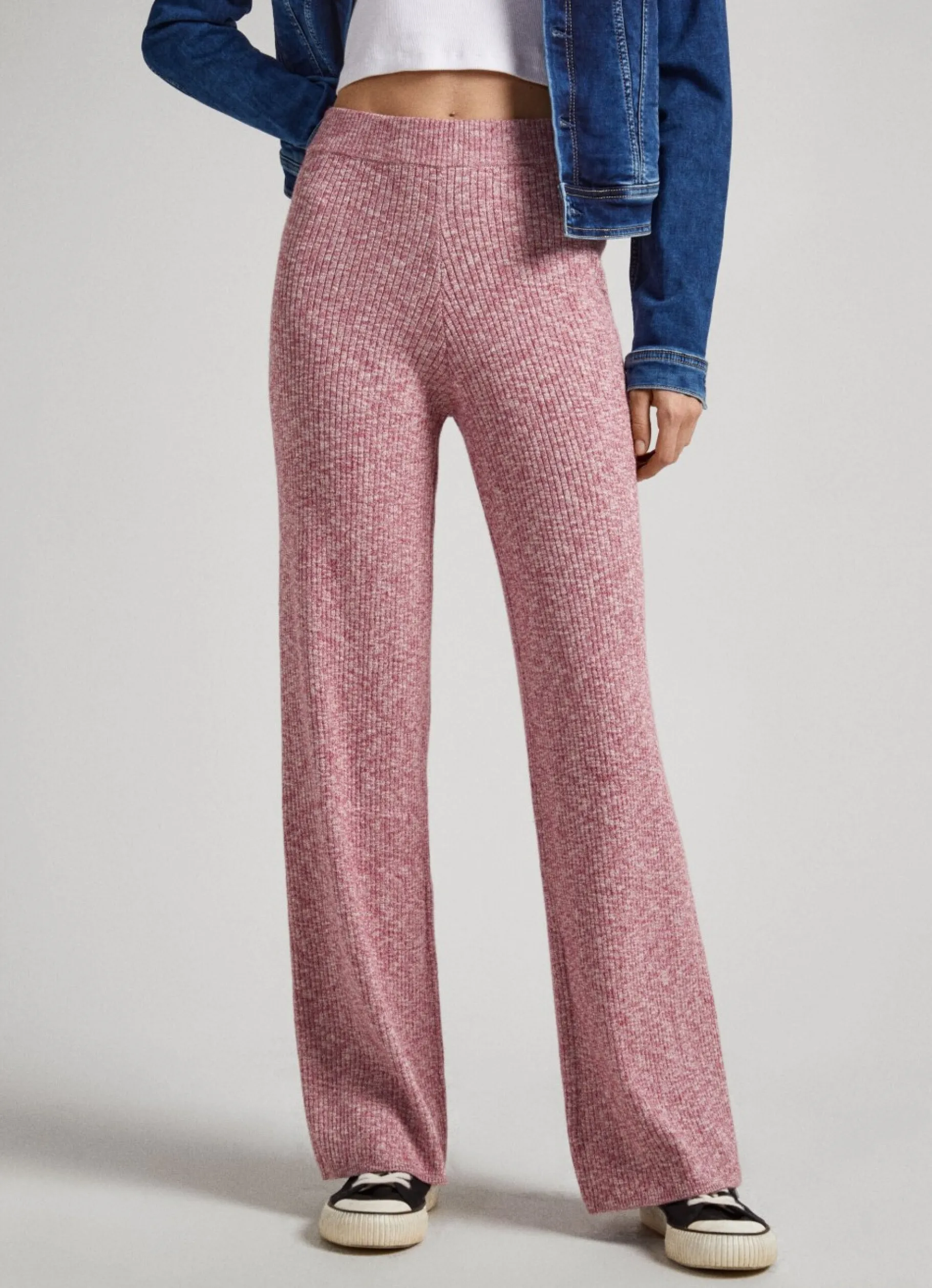 Women Pepe Jeans Cotton Melange Trousers