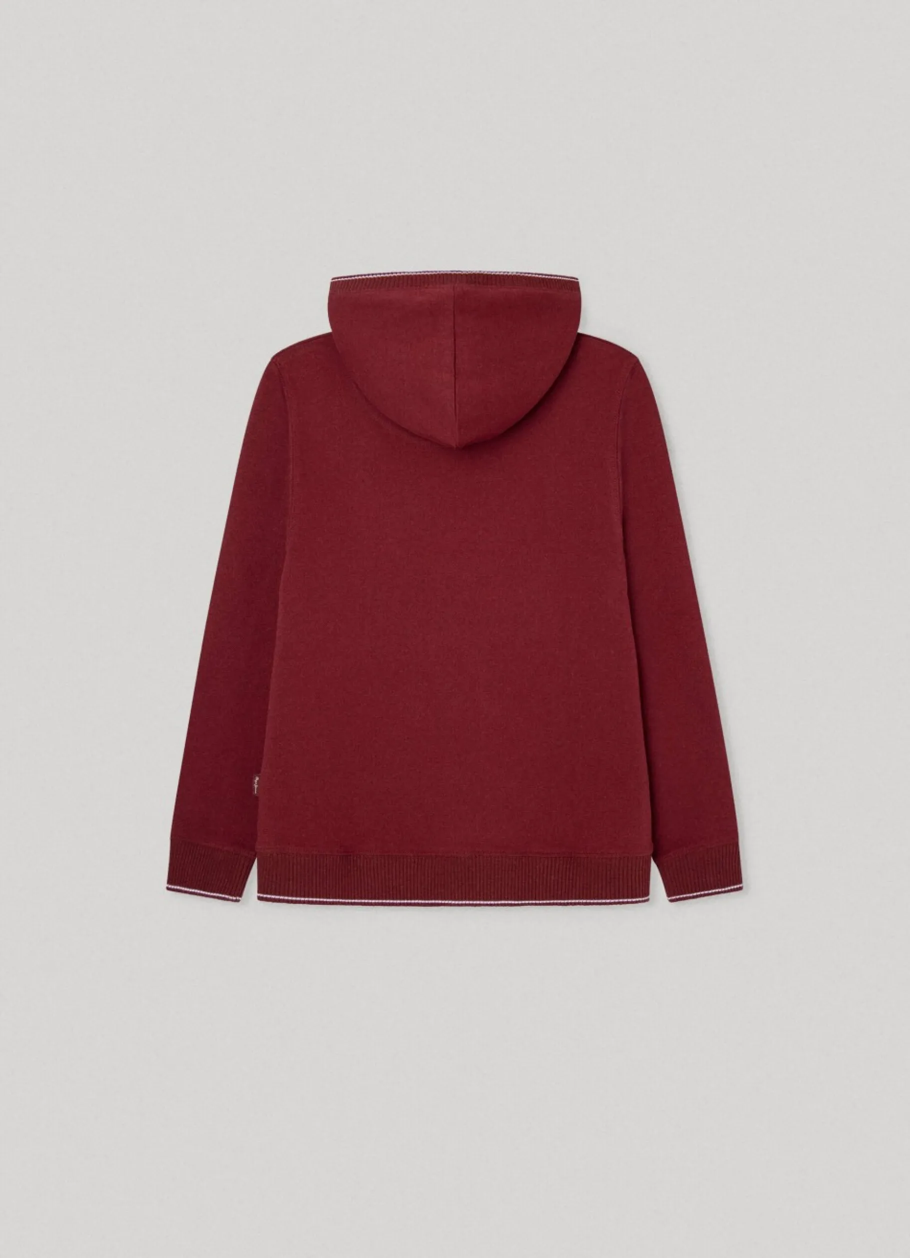Boy Pepe Jeans Cotton Pique Hooded Sweatshirt