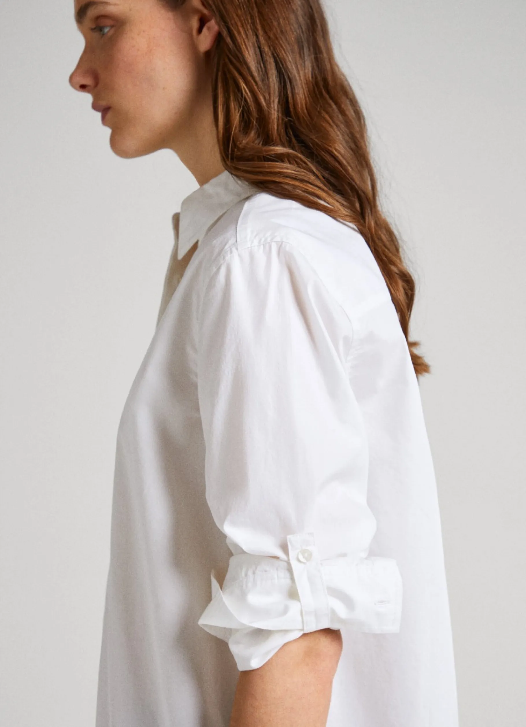 Women Pepe Jeans Cotton Poplin Oversize Fit Shirt