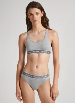 Women Pepe Jeans Cotton Sports Bra
