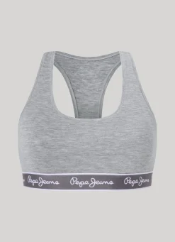 Women Pepe Jeans Cotton Sports Bra