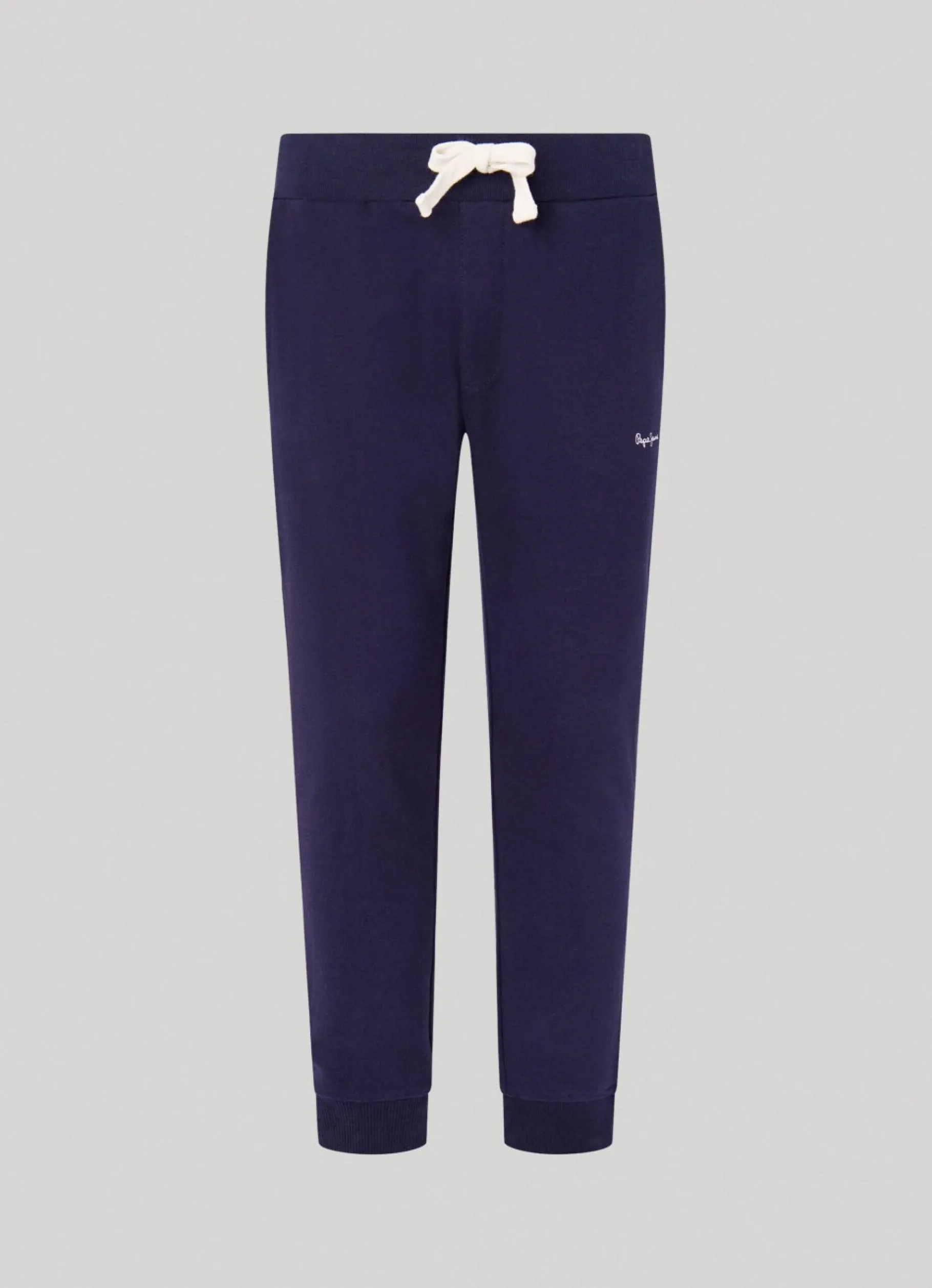 Men Pepe Jeans Cotton Terry Trousers With Logo