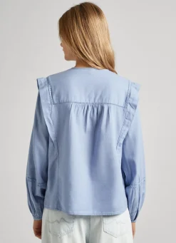 Women Pepe Jeans Cotton Twill Blouse