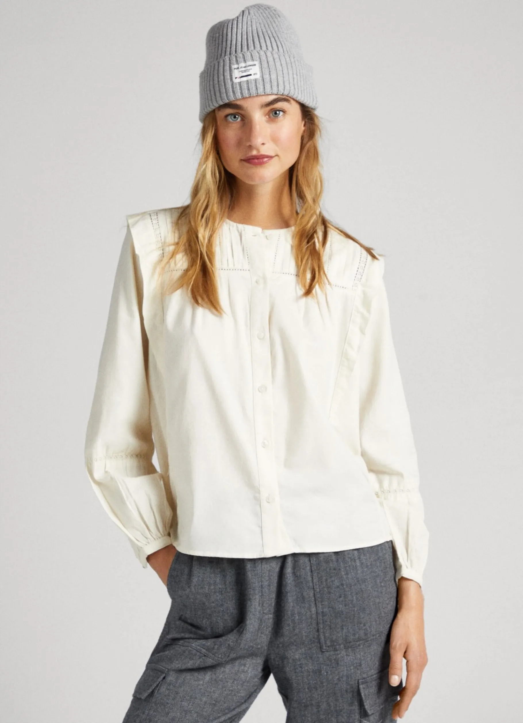 Women Pepe Jeans Cotton Twill Blouse
