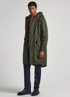 Men Pepe Jeans Cotton Twill Parka