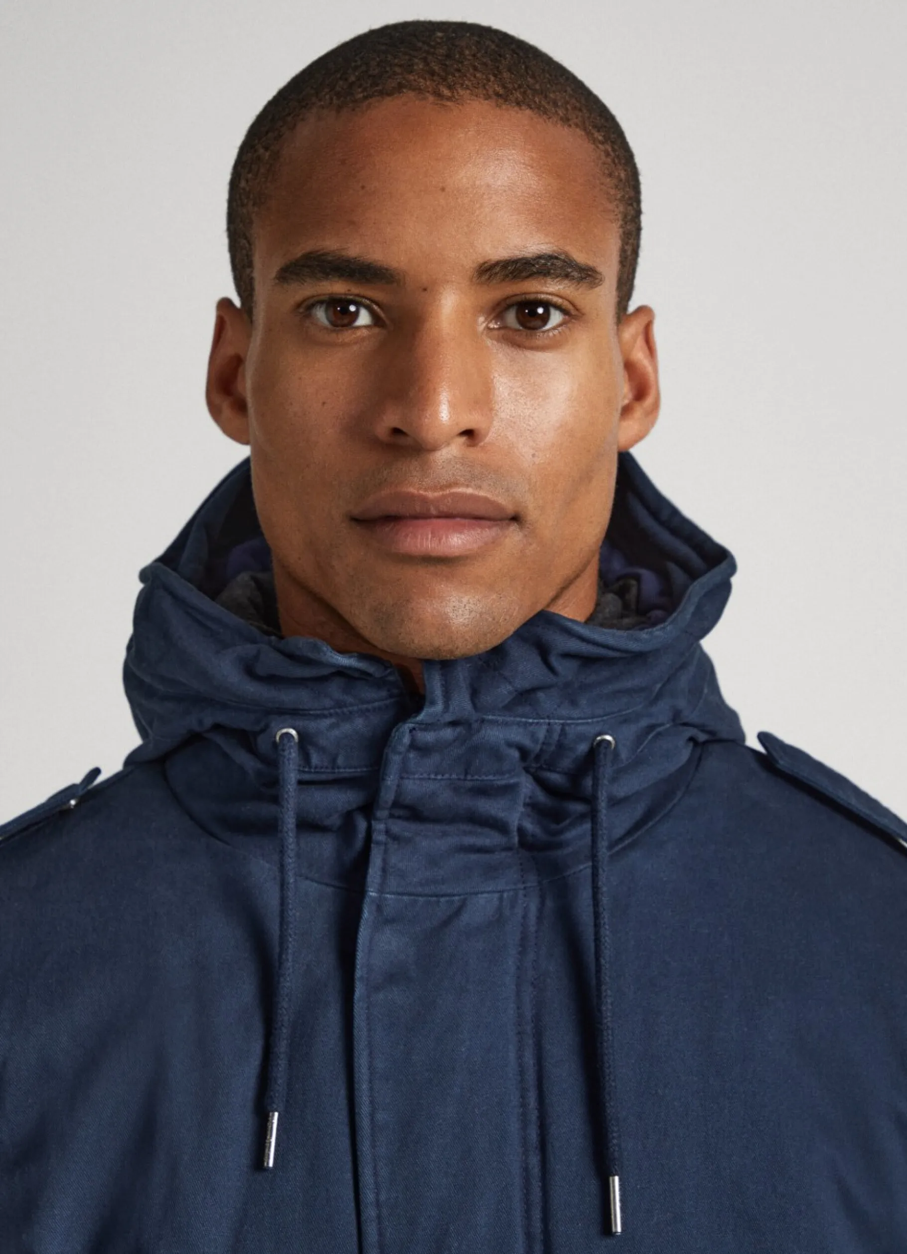 Men Pepe Jeans Cotton Twill Parka