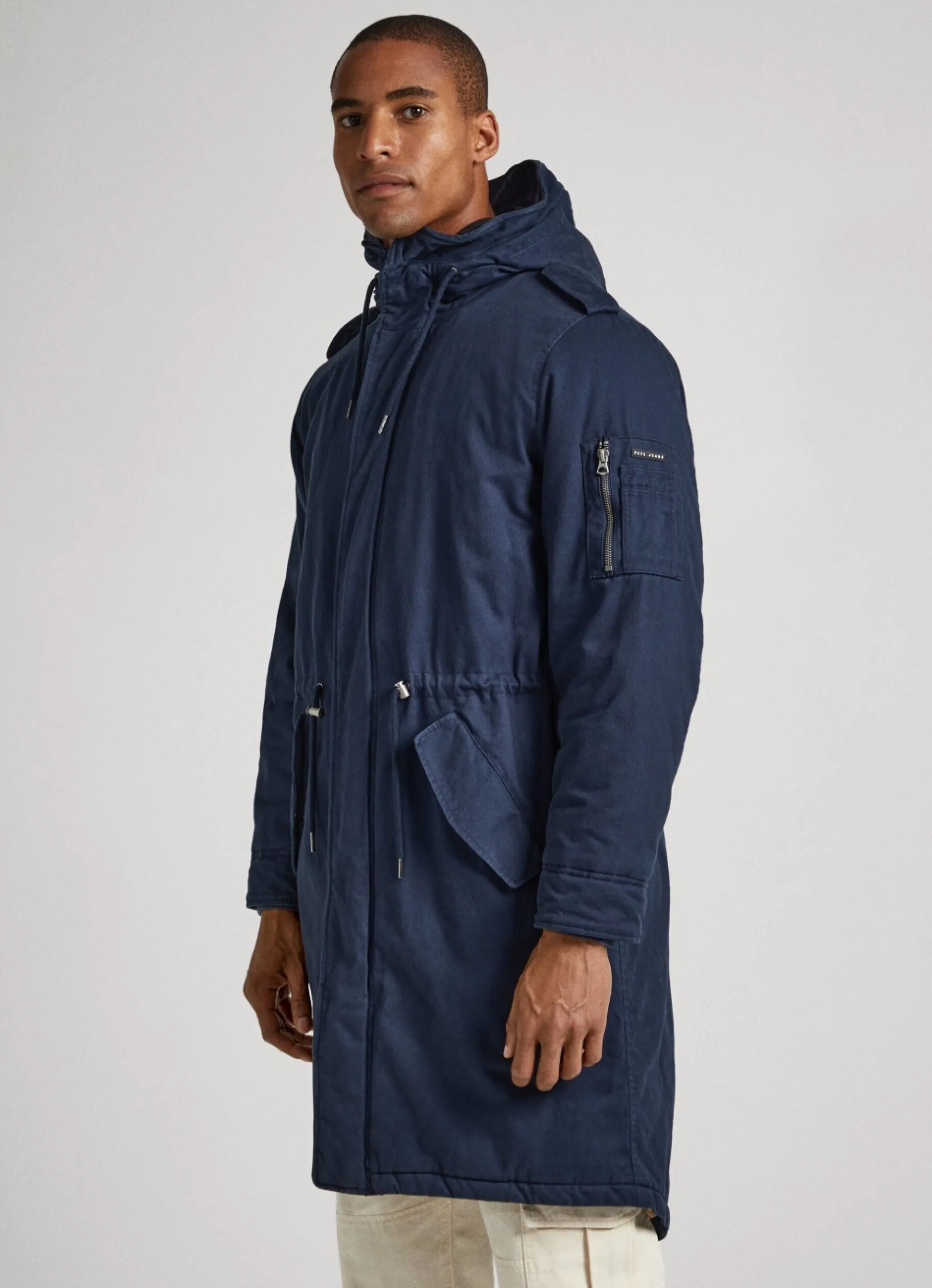Men Pepe Jeans Cotton Twill Parka