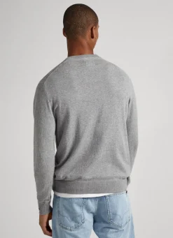 Men Pepe Jeans Cotton V-Neck Knit