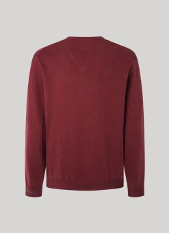 Men Pepe Jeans Cotton V-Neck Knit