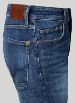 Men Pepe Jeans Crane Slim Fit Mid-Rise Jeans