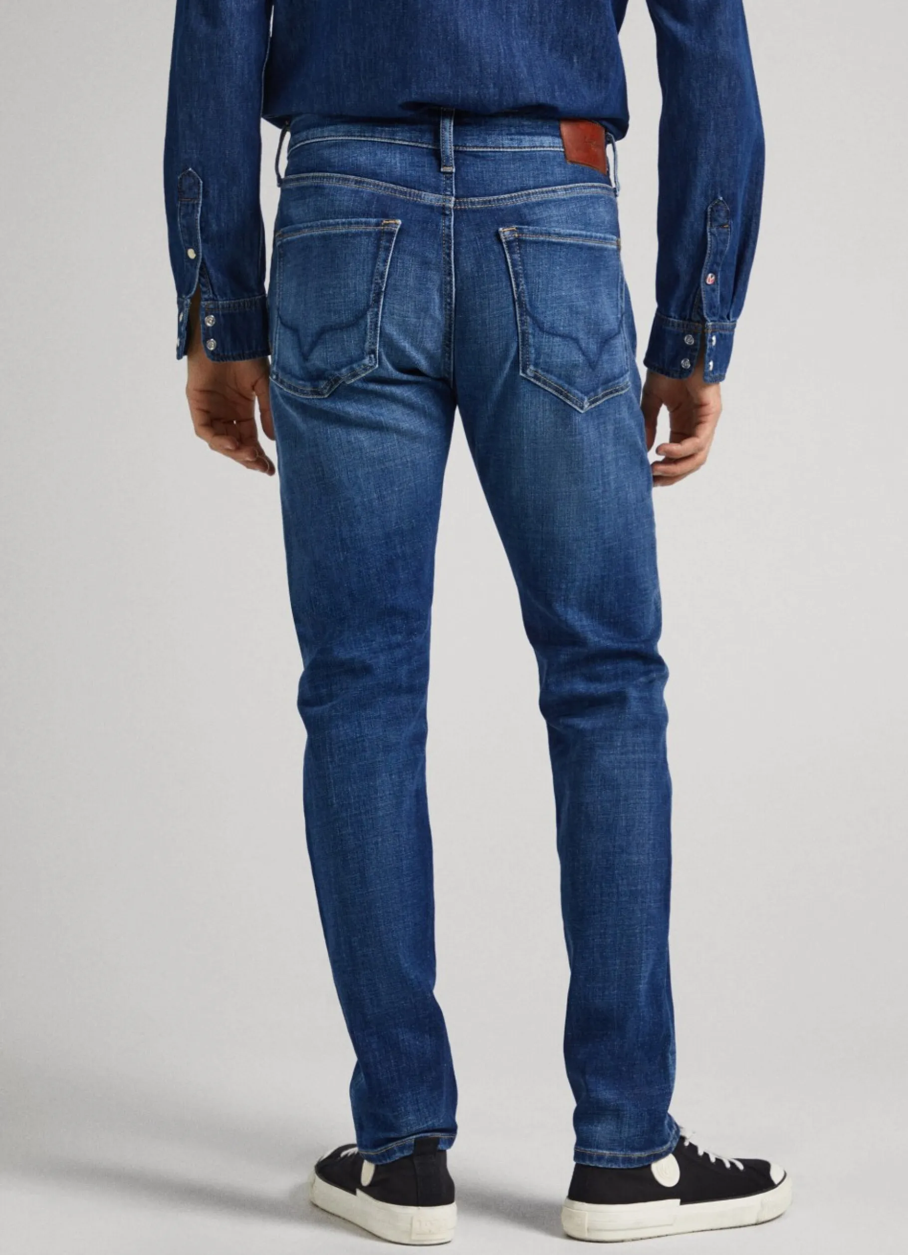 Men Pepe Jeans Crane Slim Fit Mid-Rise Jeans