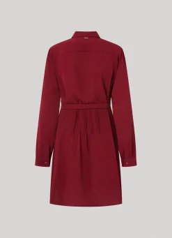 Women Pepe Jeans Crepe Shirt Dress