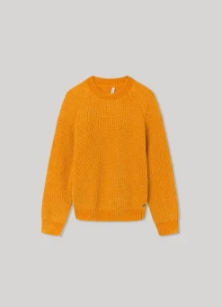 Girl Pepe Jeans Crew Neck Chenille Knit