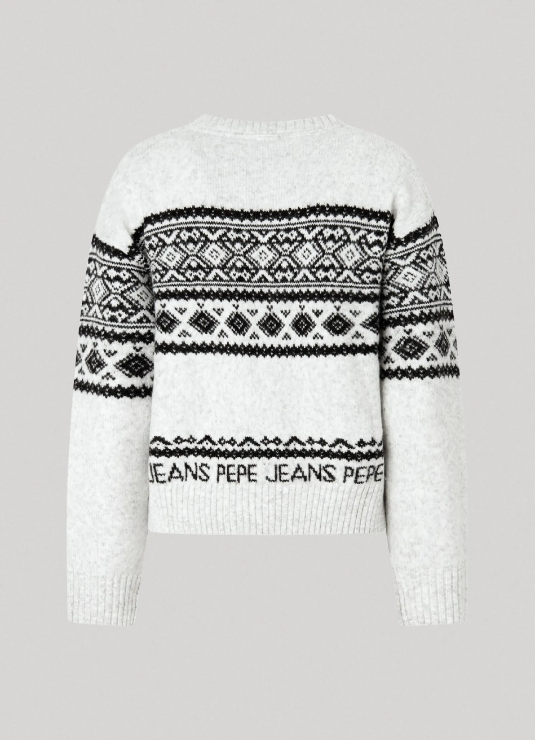 Women Pepe Jeans Crew Neck Jacquard Knit