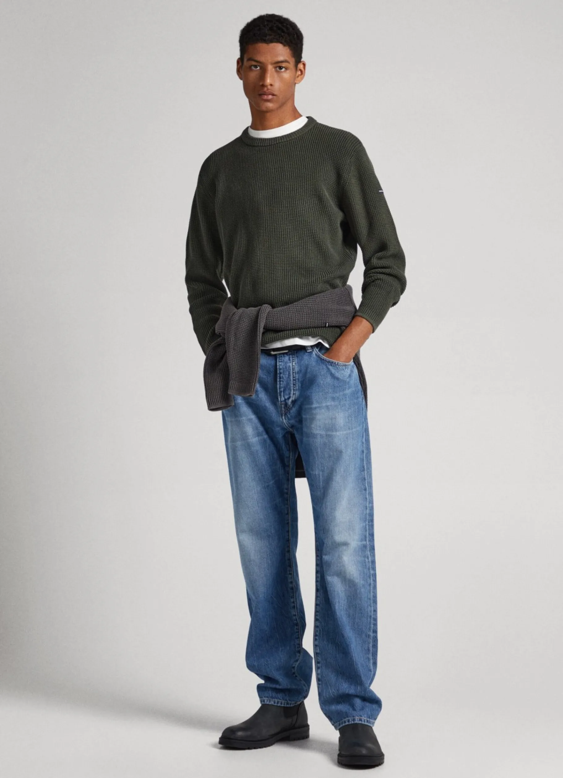 Men Pepe Jeans Crew Neck Sweatshirt
