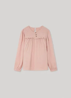 Girl Pepe Jeans Crinkle Detail Blouse