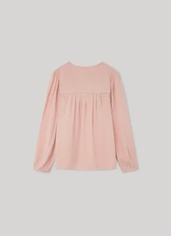 Girl Pepe Jeans Crinkle Detail Blouse