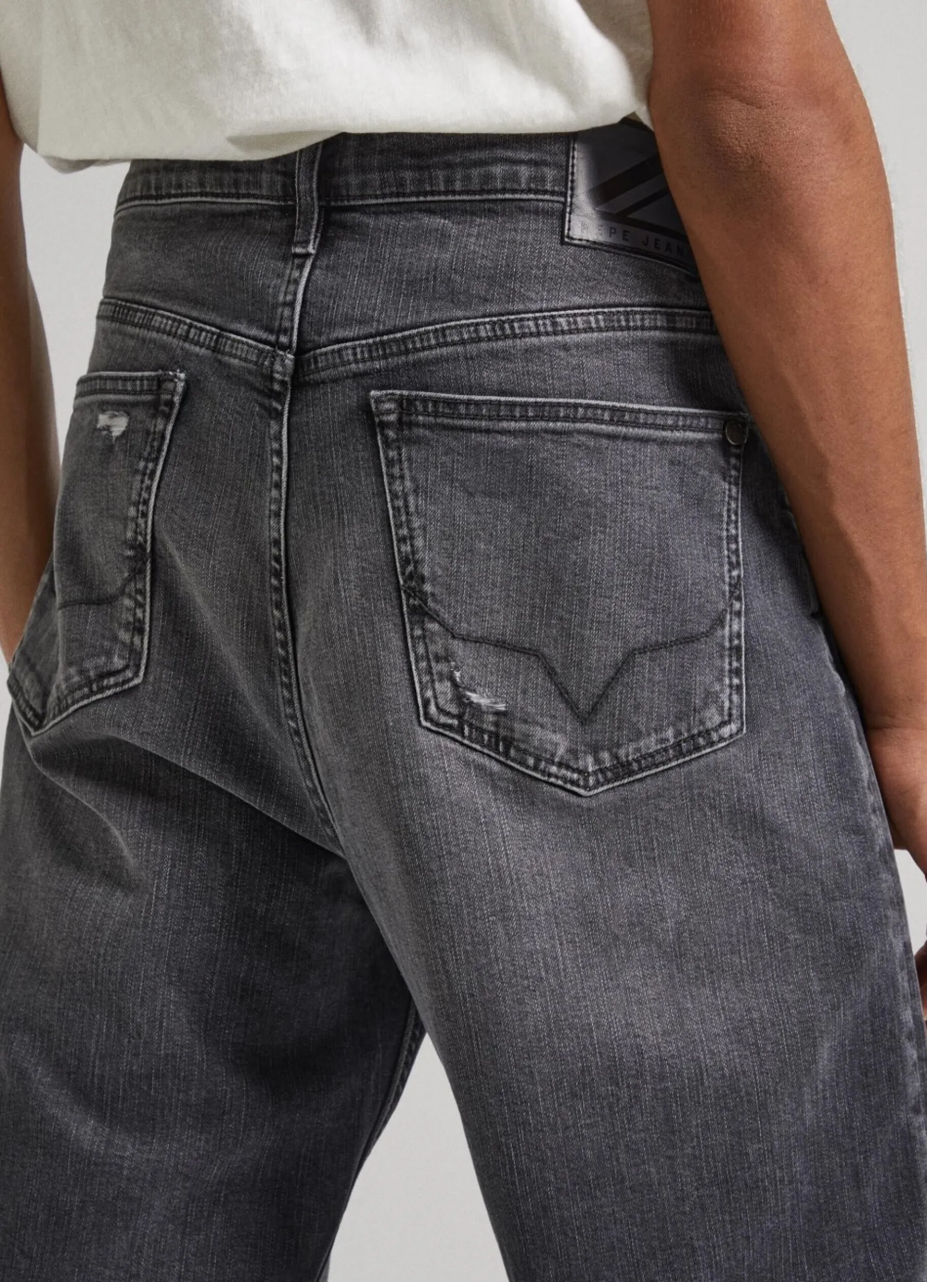 Men Pepe Jeans Dan Mono Loose Fit Drop-Rise Jeans