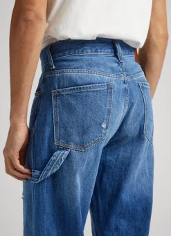 Men Pepe Jeans Dan Vintage Loose Fit Drop-Rise Jeans