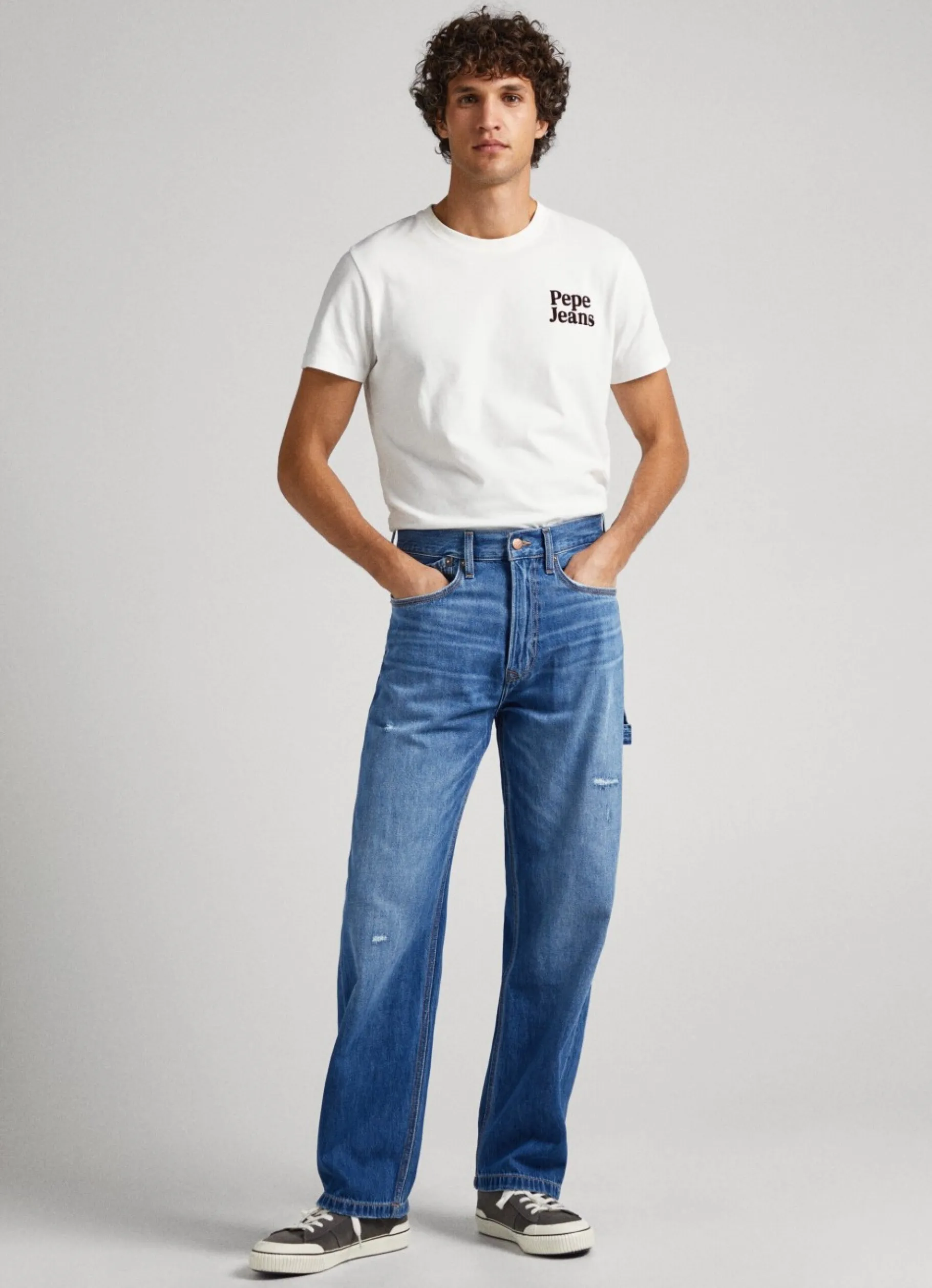 Men Pepe Jeans Dan Vintage Loose Fit Drop-Rise Jeans
