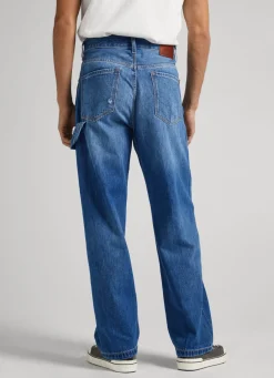 Men Pepe Jeans Dan Vintage Loose Fit Drop-Rise Jeans