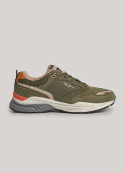 Men Pepe Jeans Dave Sider Combined Trainers