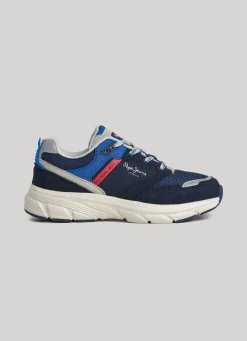 Boy Pepe Jeans Dave Sider Combined Trainers