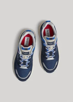 Boy Pepe Jeans Dave Sider Combined Trainers