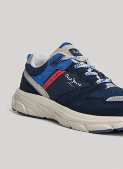 Boy Pepe Jeans Dave Sider Combined Trainers