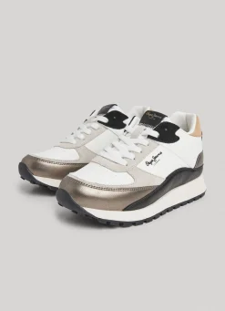 Women Pepe Jeans Dean Kent Combined Trainers