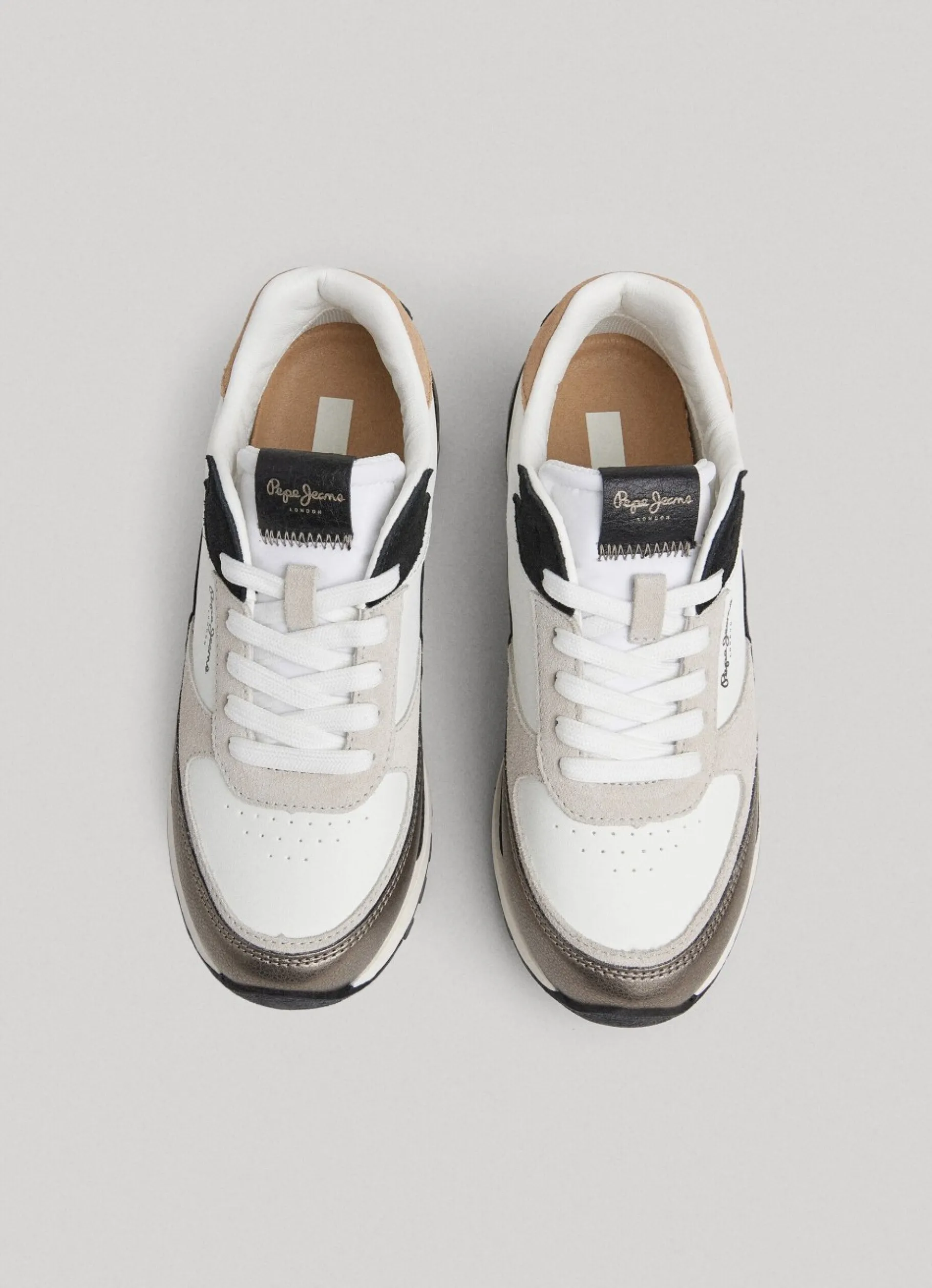 Women Pepe Jeans Dean Kent Combined Trainers