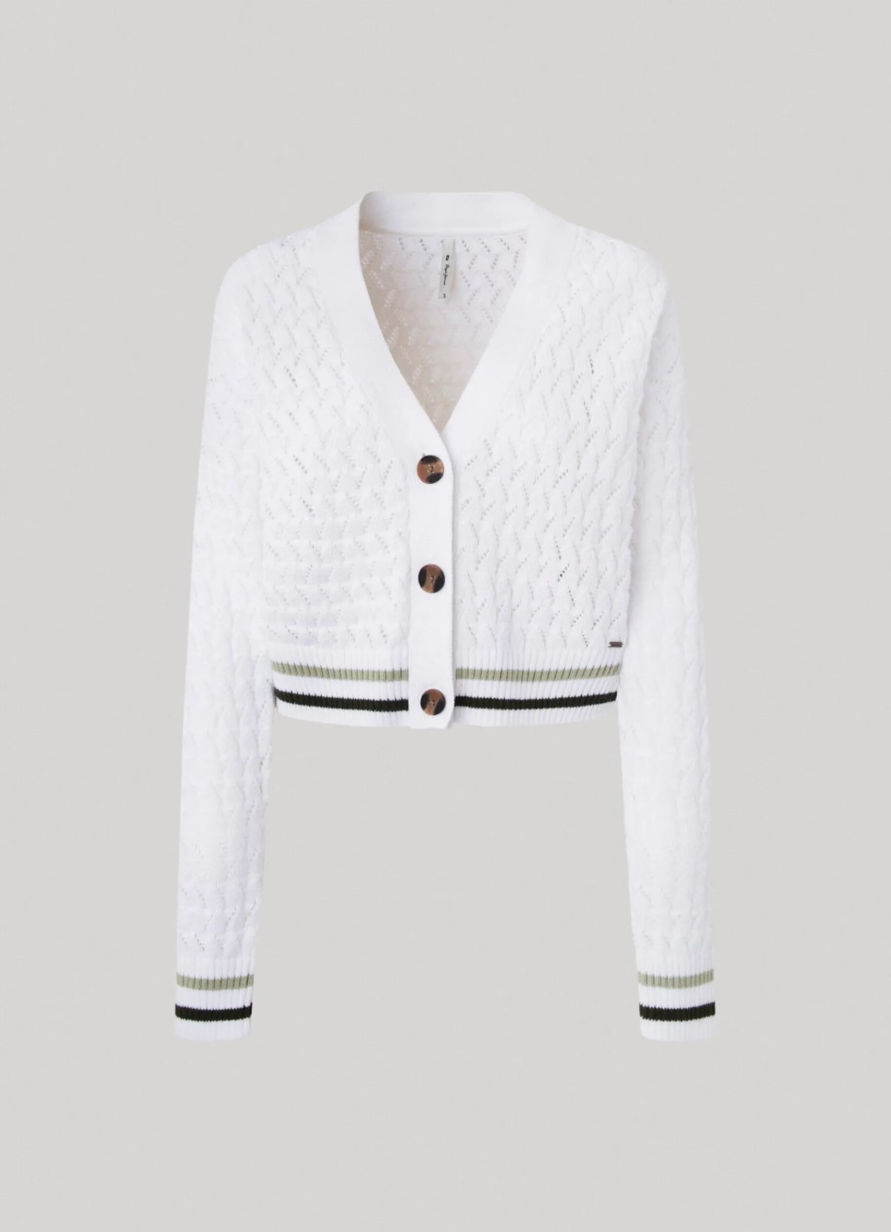 Women Pepe Jeans Diamond Openwork Cardigan
