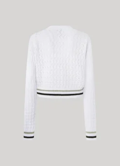 Women Pepe Jeans Diamond Openwork Cardigan