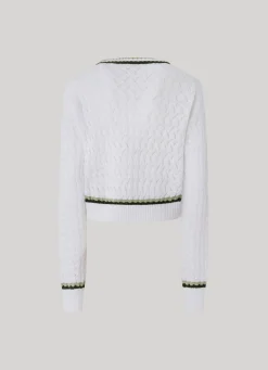 Women Pepe Jeans Diamond Openwork Knit
