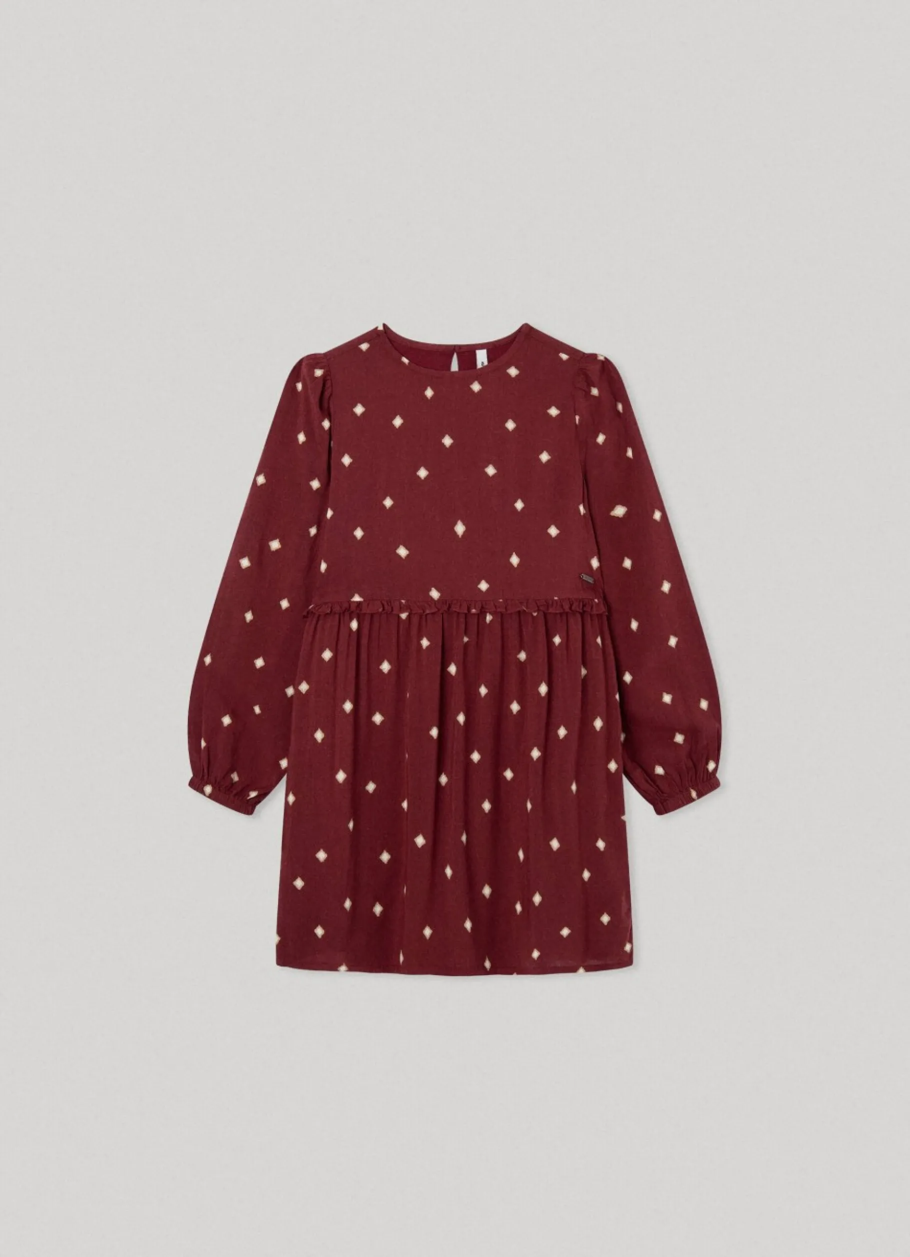 Girl Pepe Jeans Diamond Print Dress