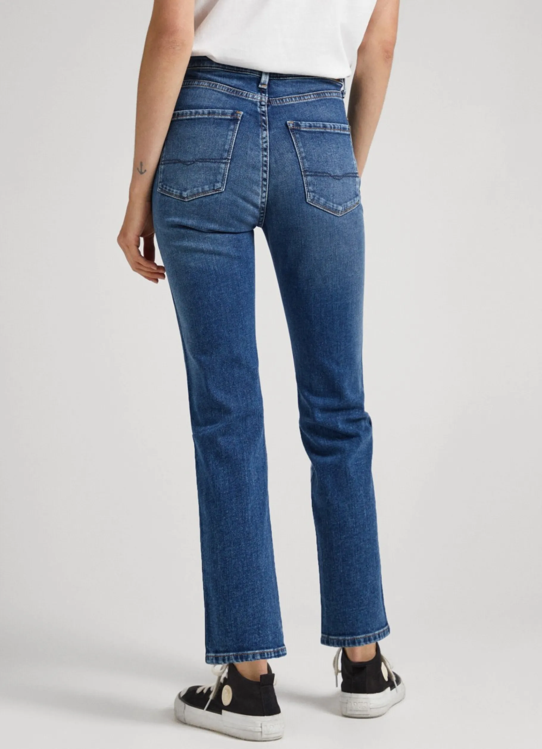 Women Pepe Jeans Dion 7/8 Slim Fit High-Rise Jeans