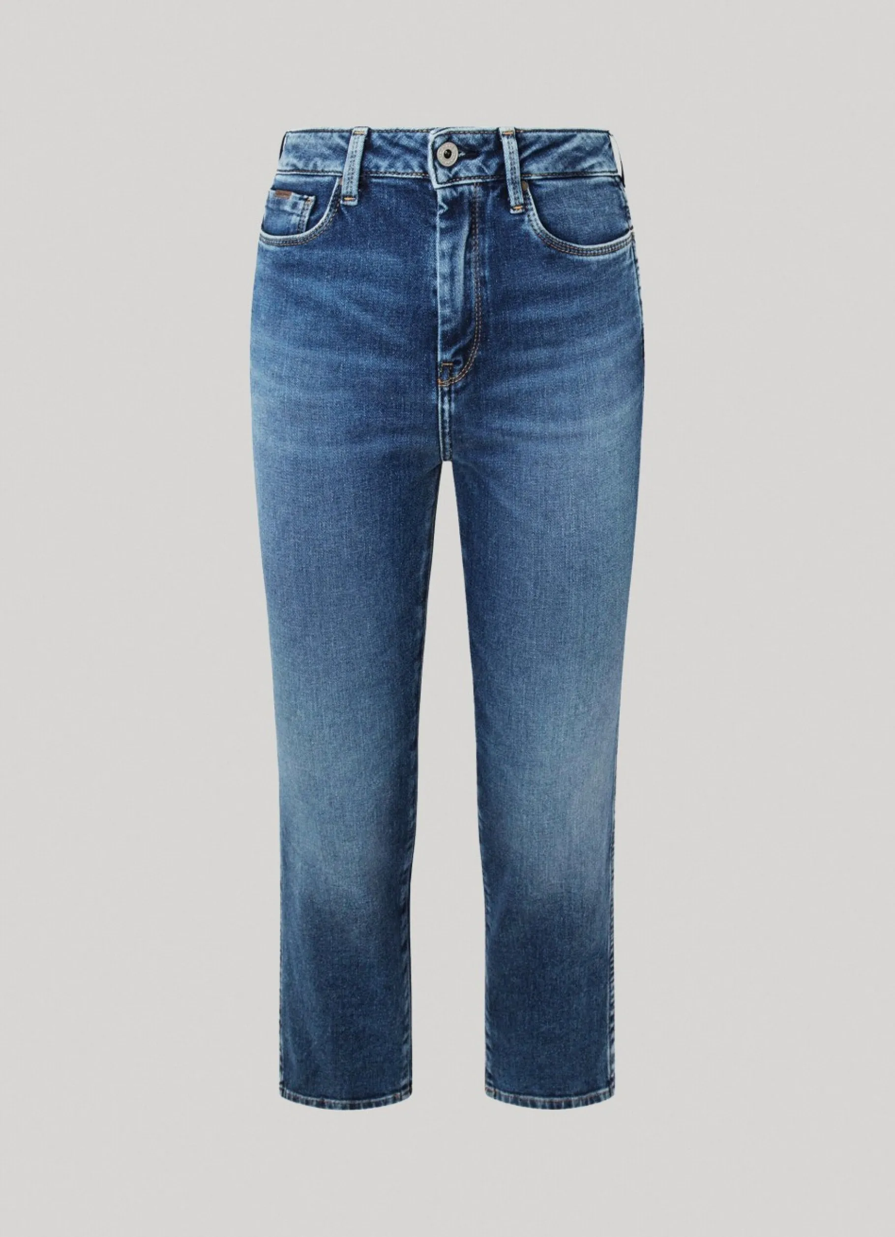 Women Pepe Jeans Dion 7/8 Slim Fit High-Rise Jeans