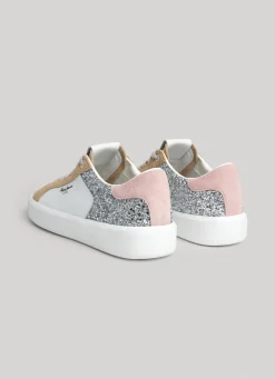Women Pepe Jeans Dobbie Mix Leather Trainers