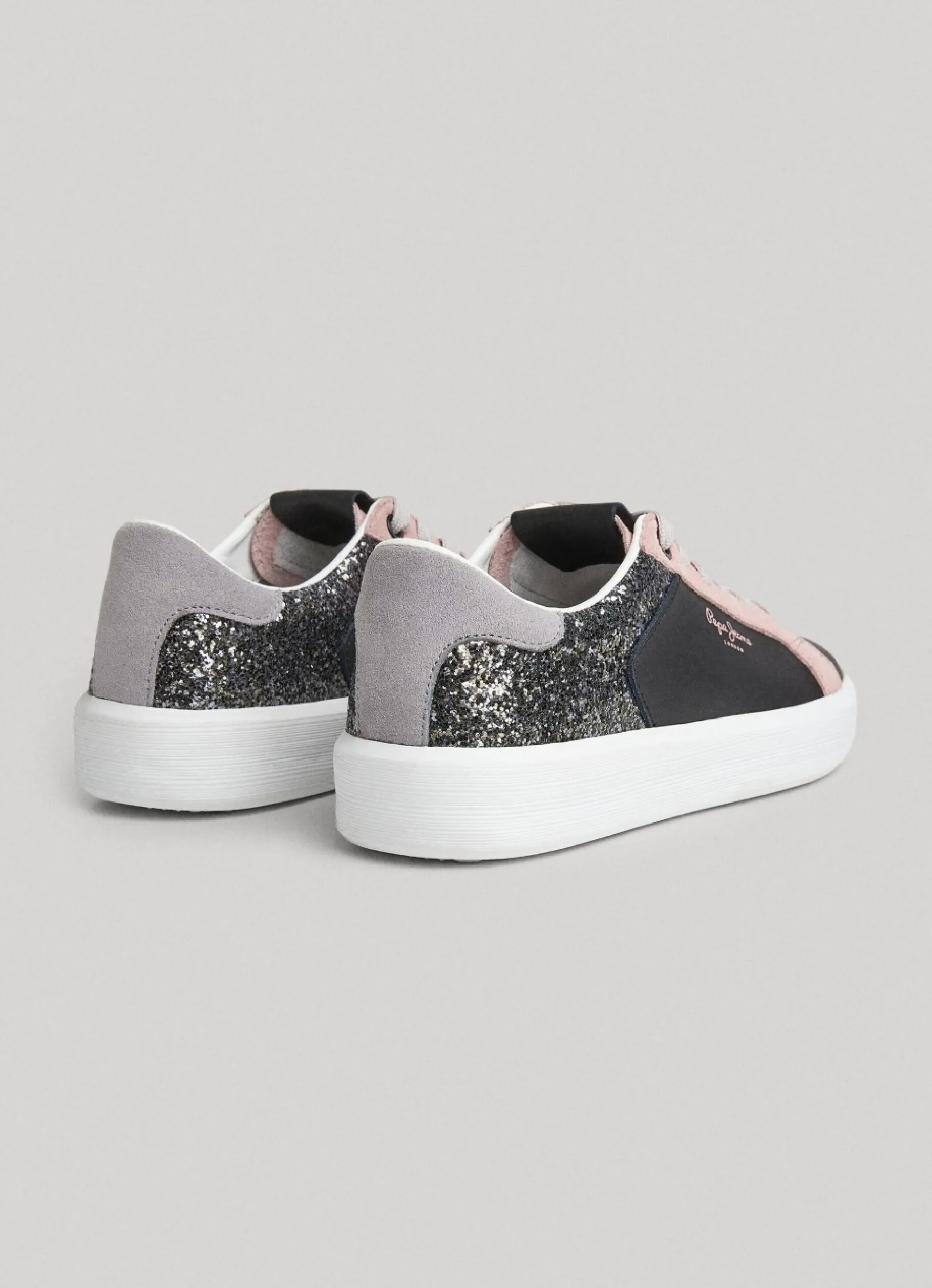 Women Pepe Jeans Dobbie Mix Leather Trainers