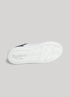 Women Pepe Jeans Dobbie Part Leather Trainers