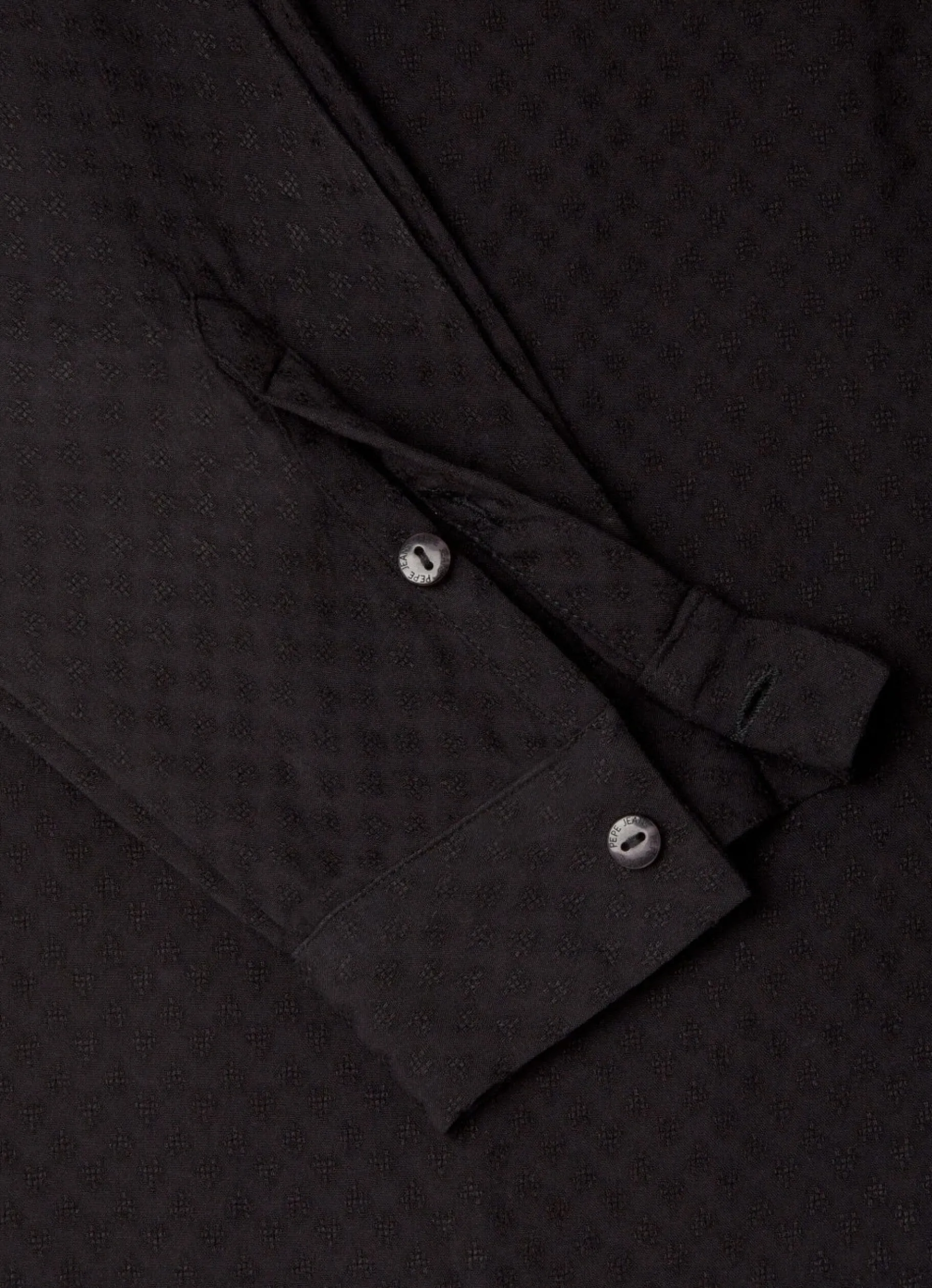 Women Pepe Jeans Dobby Blouse With Tie Neck