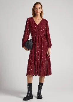 Women Pepe Jeans Dot Print Dress